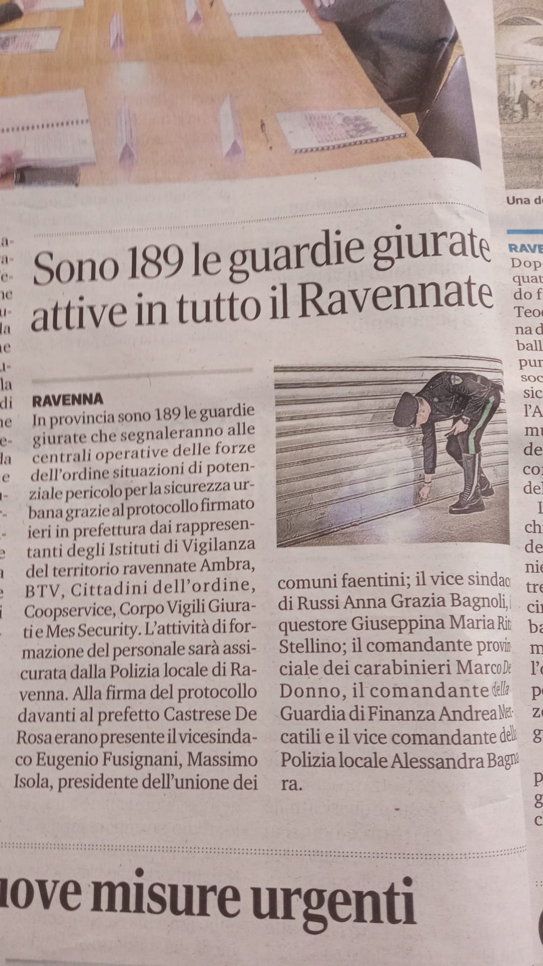 Articolo Corriere di Romagna 25.1.23
