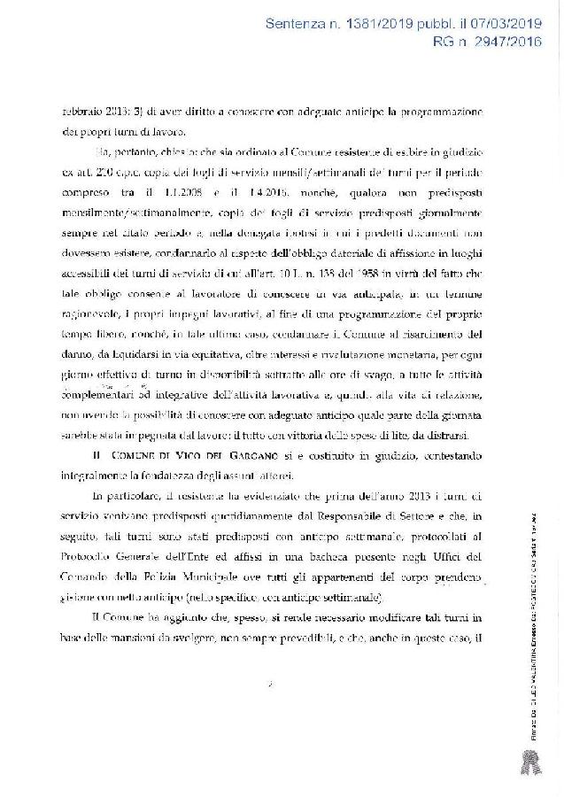 OBBLIGATORIO CONOSCERE IN ANTICIPO GLI ORARI DI LAVORO page 002