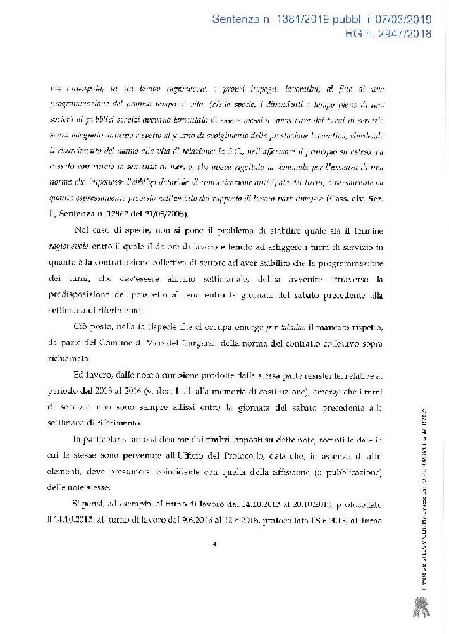 OBBLIGATORIO CONOSCERE IN ANTICIPO GLI ORARI DI LAVORO page 004