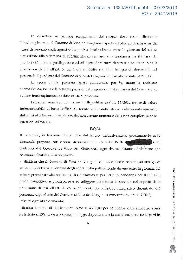 OBBLIGATORIO CONOSCERE IN ANTICIPO GLI ORARI DI LAVORO page 006