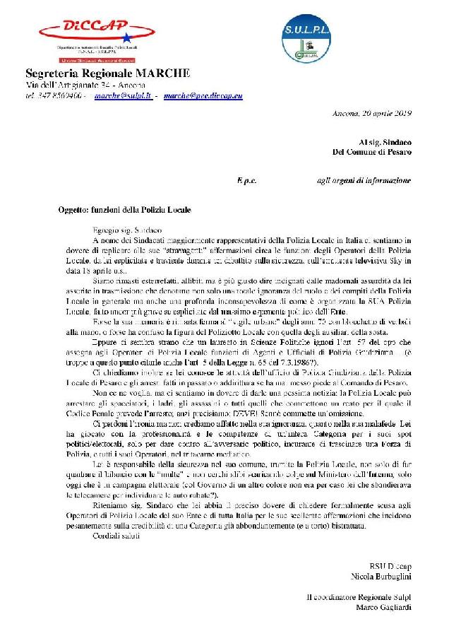 affermazioni sindaco di pesaro page 001