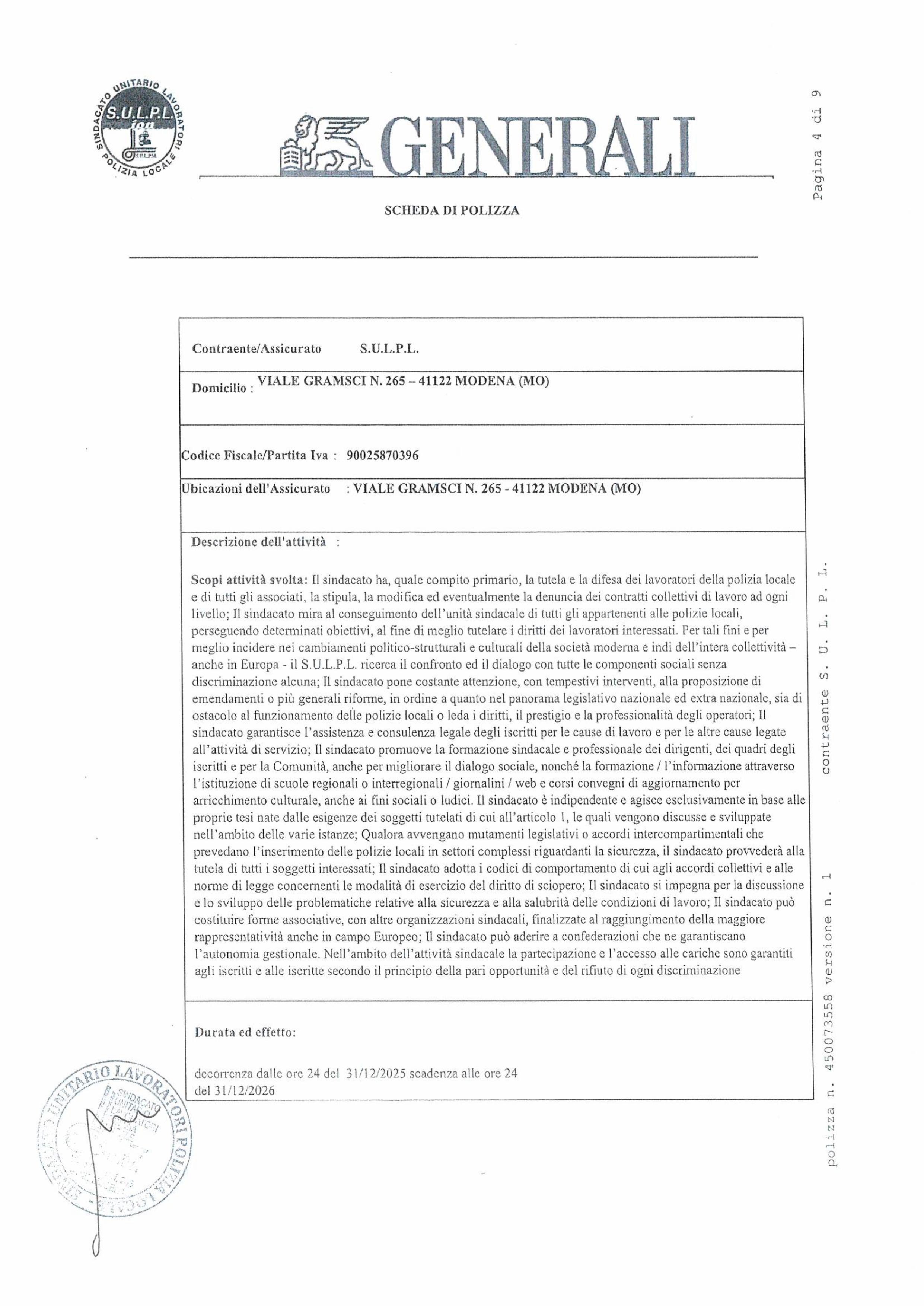 assicurazione sulpl anno 2026fino a colpa grave e utilizzo legittimo armi immagini 1
