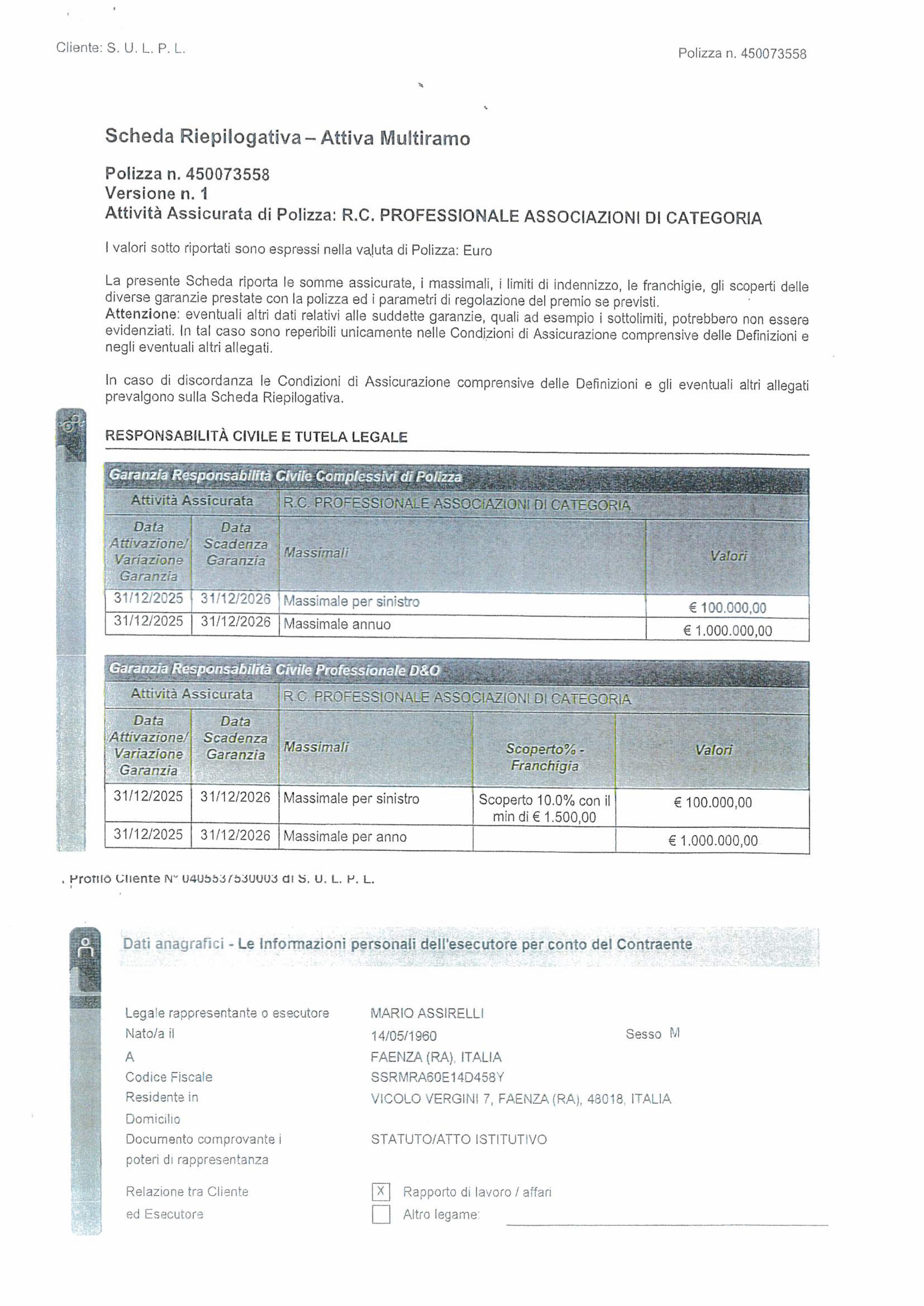 assicurazione sulpl anno 2026fino a colpa grave e utilizzo legittimo armi immagini 6