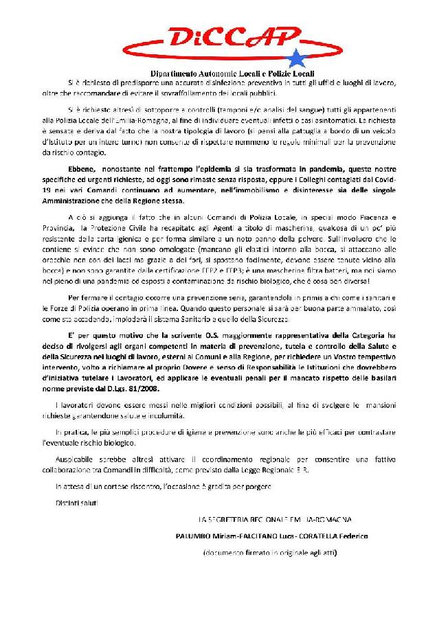 emergenza Coronavirus Ausl Inail Prorezione Civile page 002